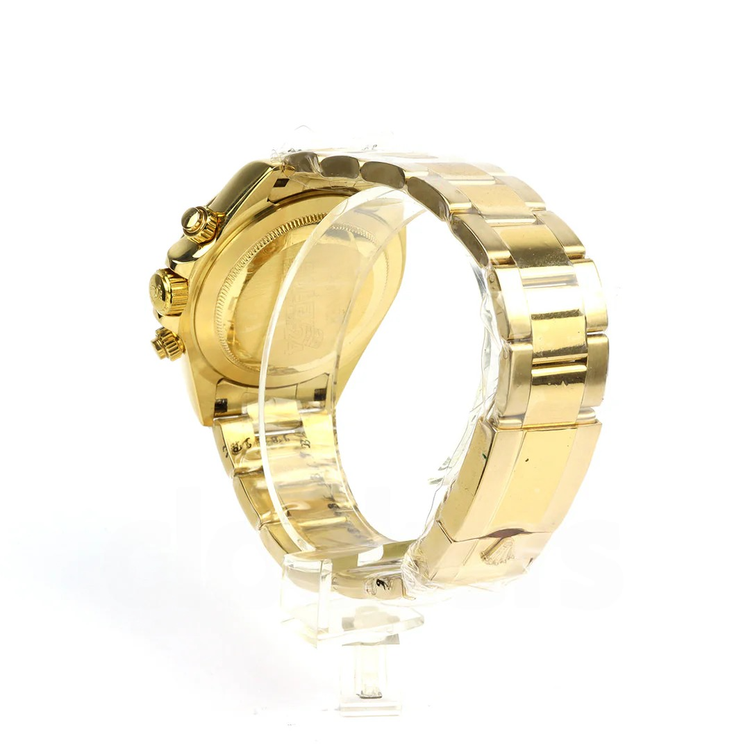 Rolex Cosmograph Daytona Gold 40mm – Replica AAA με Χρυσή Κάσα &amp; Μαύρο Καντράν